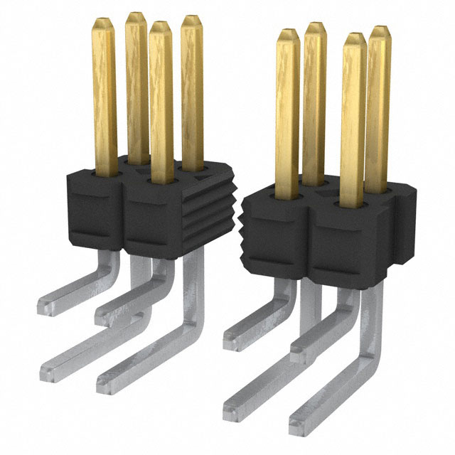 Connector Header Through Hole, Right Angle 24 position 0.100