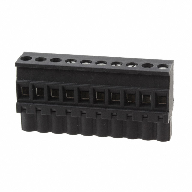 10 Position Terminal Block Plug, Female Sockets 0.200