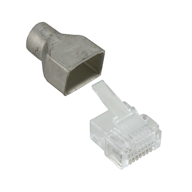 Plug Modular Connector 8p8c (RJ45, Ethernet) Position Shielded Cat5 IDC