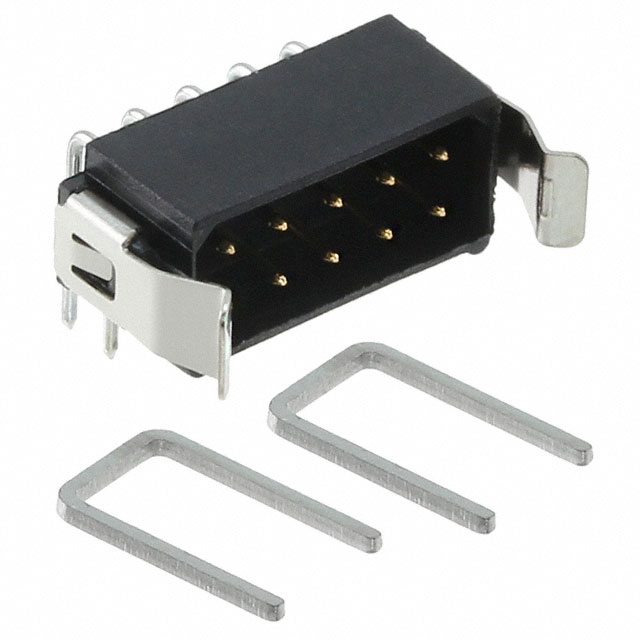 Connector Header Through Hole, Right Angle 10 position 0.079