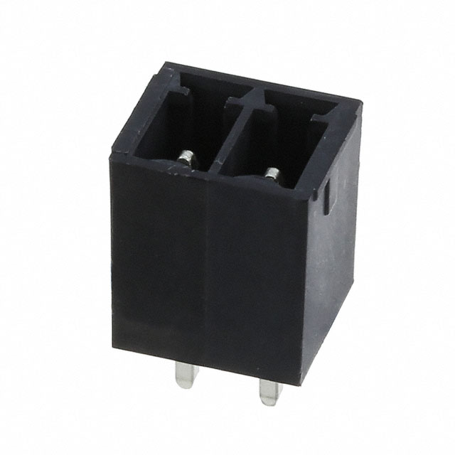 2 Position Terminal Block Header, Male Pins, Shrouded (4 Side) 0.138