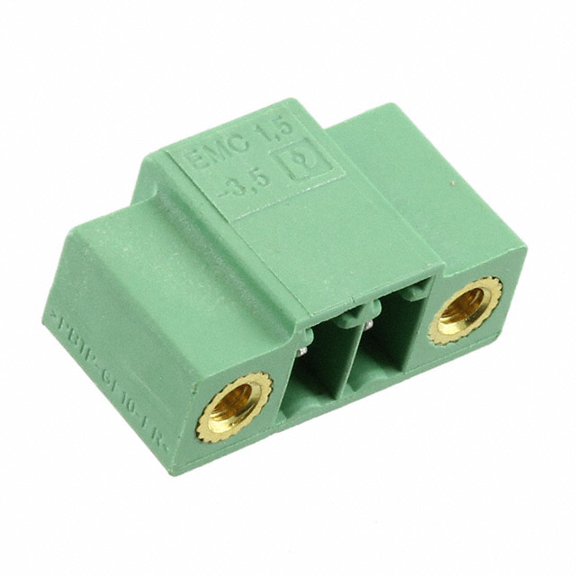 2 Position Terminal Block Header, Male Pins, Shrouded (4 Side) 0.138