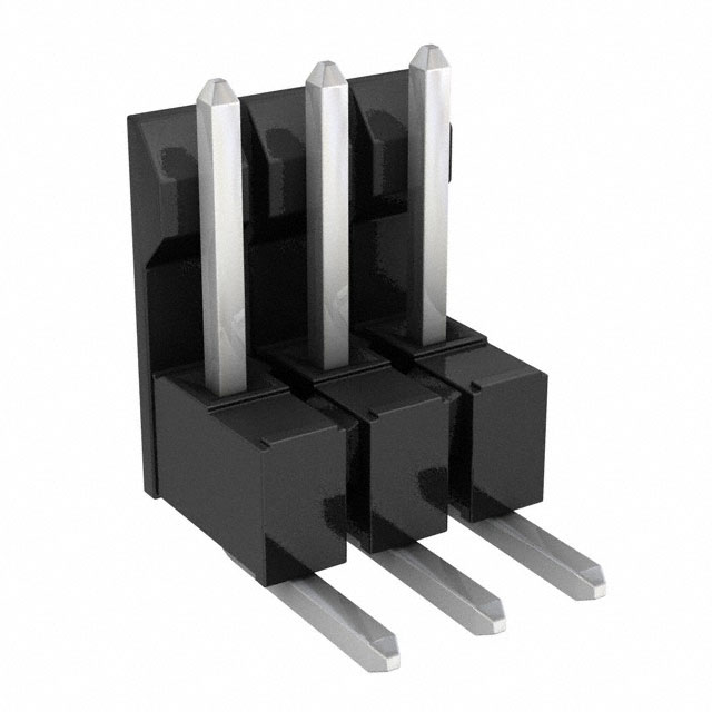 Connector Header Through Hole, Right Angle 3 position 0.100