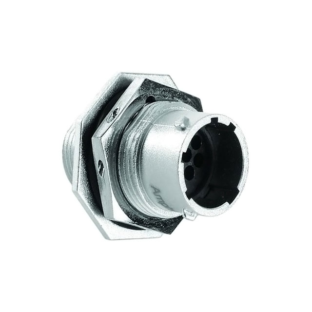 10 Position Circular Connector Receptacle Housing Panel Mount