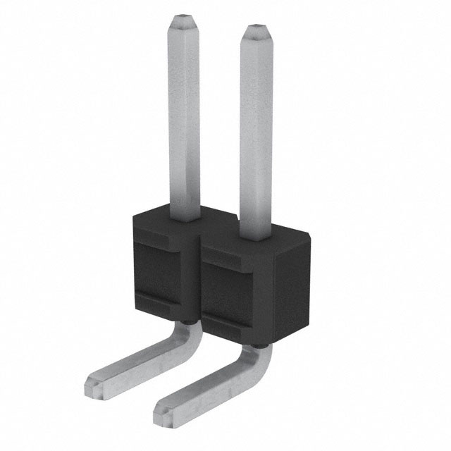 Connector Header Through Hole, Right Angle 2 position 0.100