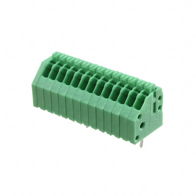 13 Position Wire to Board Terminal Block 45° (135°) Angle with Board 0.098 (2.50mm) Through Hole