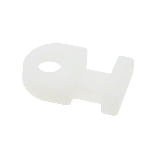 Single Opening Cable Tie Holder Natural Screw, #8 (M4)