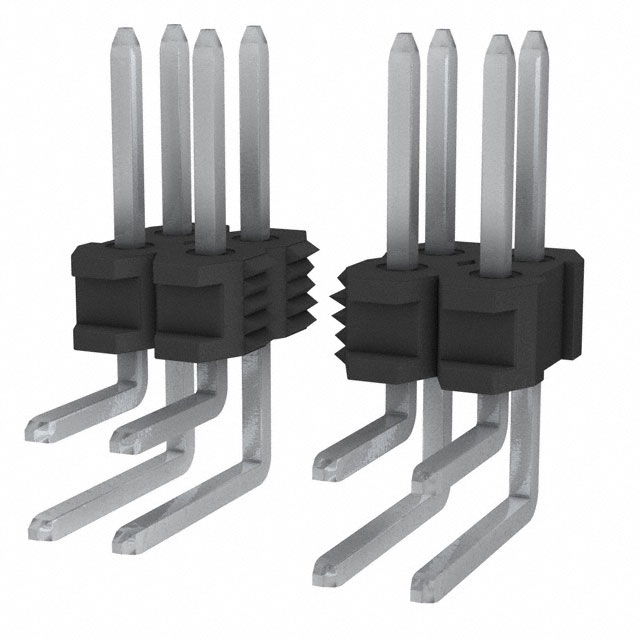 Connector Header Through Hole, Right Angle 16 position 0.100