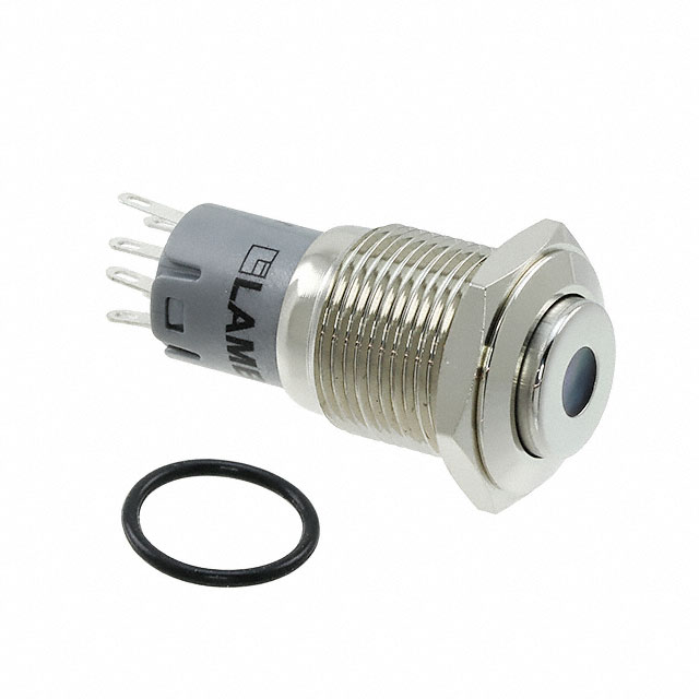 Pushbutton Switch DPDT Anti-Vandal, Illuminated Panel Mount, Front