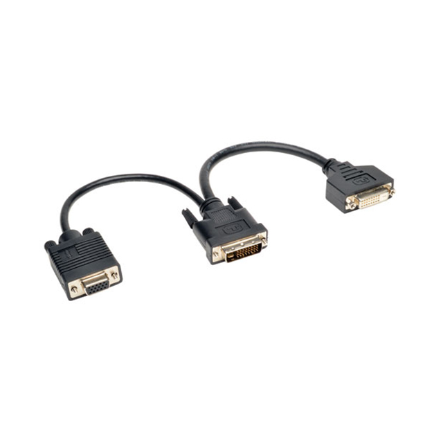 디바이스마트,케이블/전선 > 영상/음향 케이블 > HDMI/DVI 케이블,,P564-06N-DV,CBL DVI-I DL M TO DSUB F HD 6" / Digi-Key Part Number : TL1831-ND