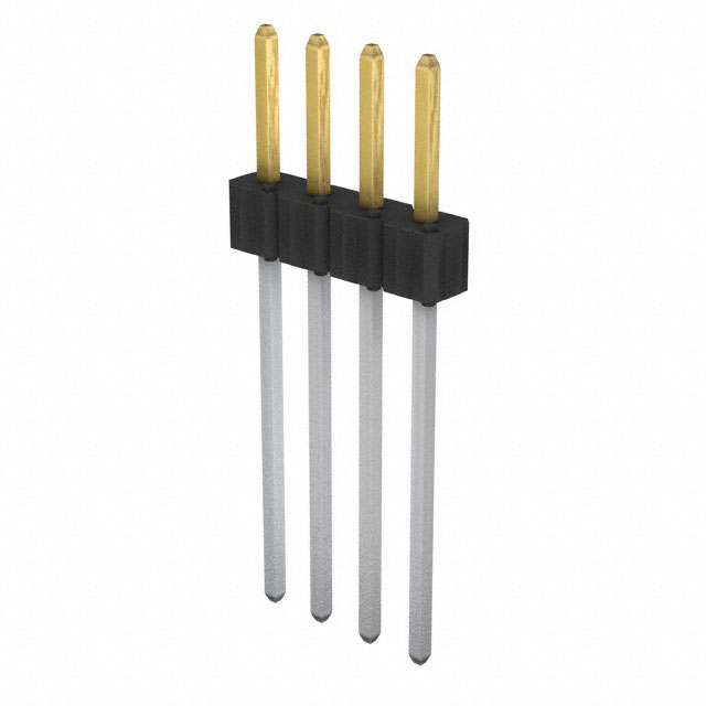 Connector Header Through Hole 4 position 0.100 (2.54mm)