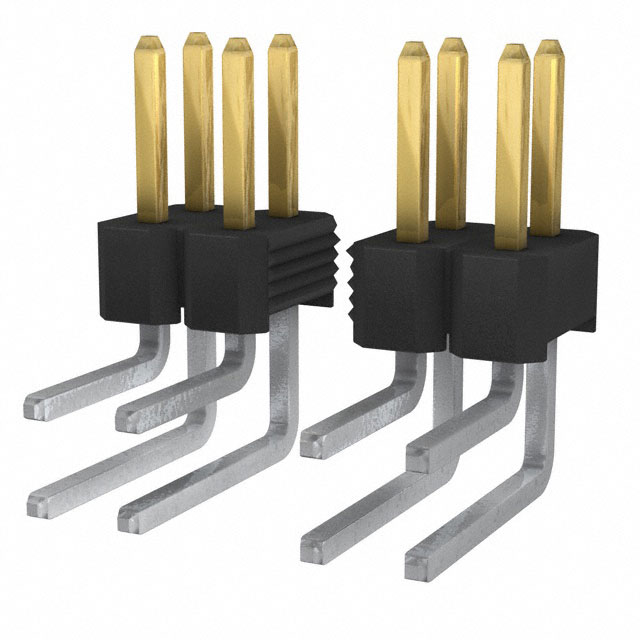 Connector Header Through Hole, Right Angle 72 position 0.100