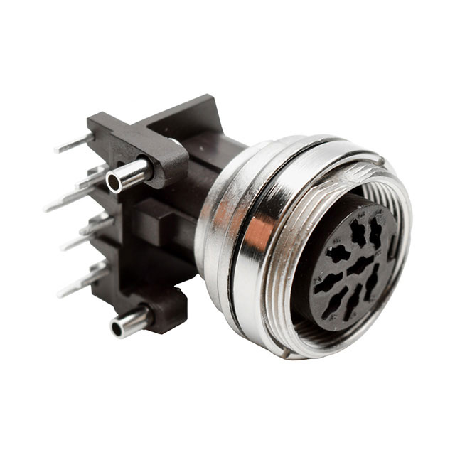 8 Position Circular Connector Receptacle, Female Sockets