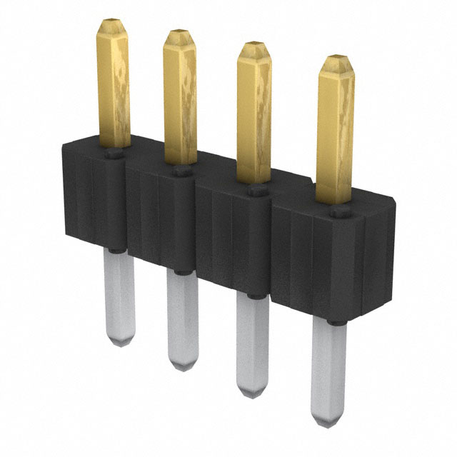 Connector Header Through Hole 4 position 0.100 (2.54mm)