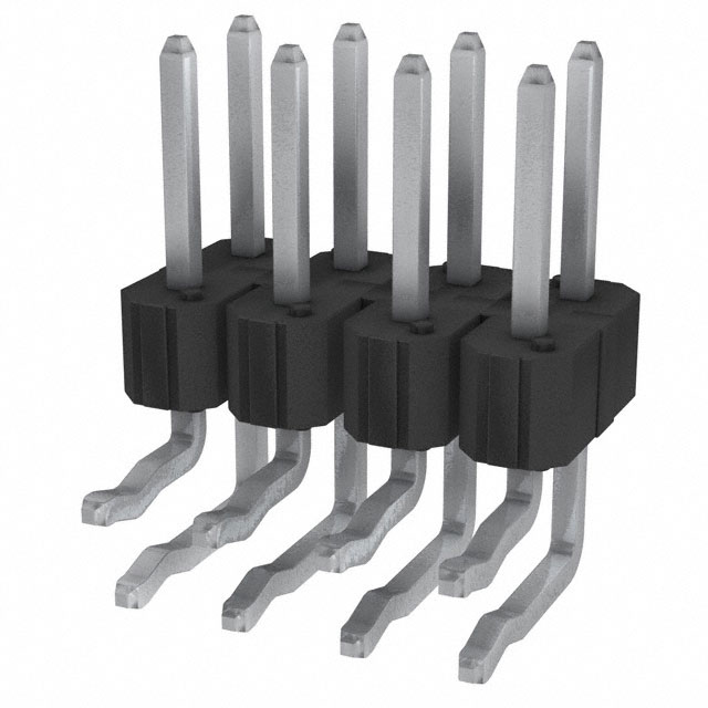 Connector Header Through Hole, Right Angle 8 position 0.100