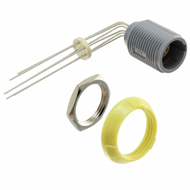 6 Position Circular Connector Receptacle, Female Sockets Solder