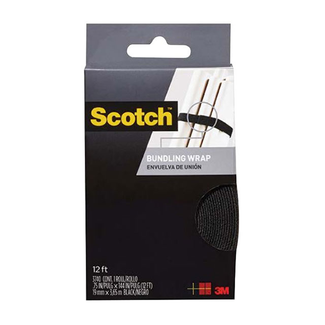 Cable Ties Circuit Protection Kit 12' (3.66m) Reel of Strapping, Black