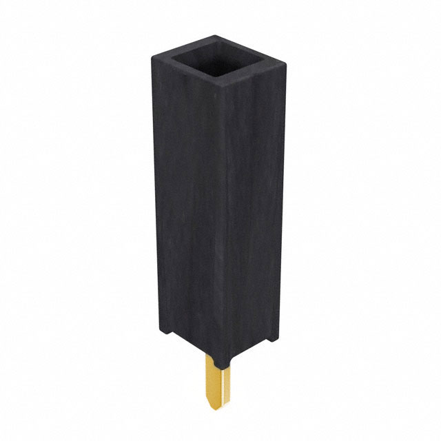 1 Position Receptacle Connector Through Hole Gold