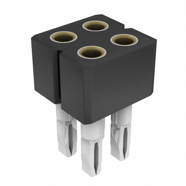 4 Position Socket Connector 0.079 (2.00mm) Through Hole Gold