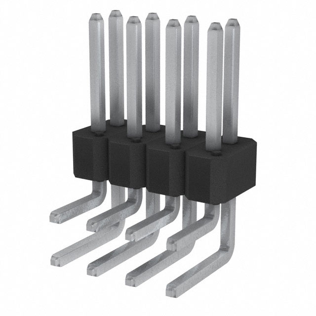 Connector Header Through Hole, Right Angle 8 position 0.100