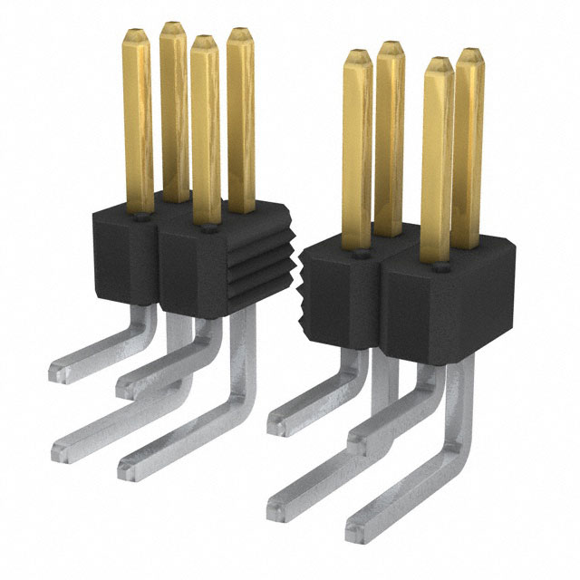 Connector Header Through Hole, Right Angle 72 position 0.100