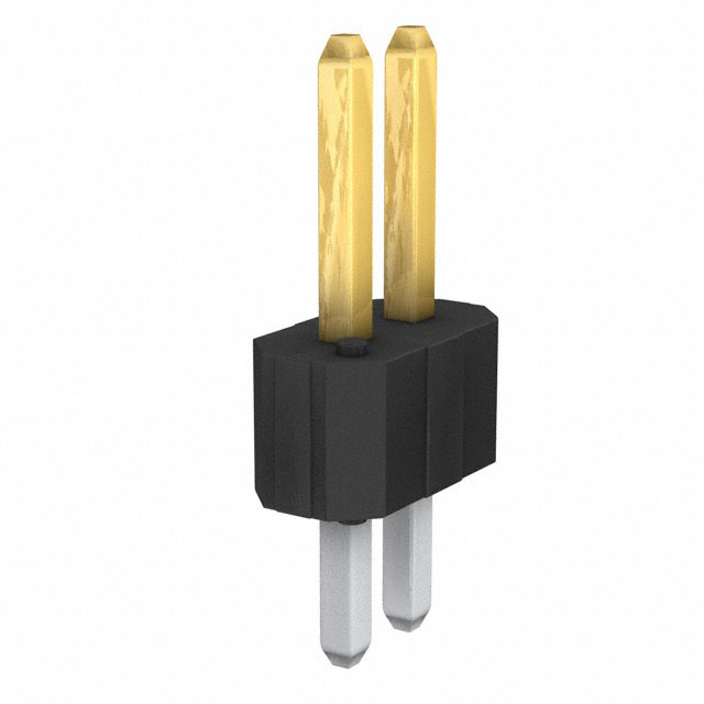 Connector Header Through Hole 2 position