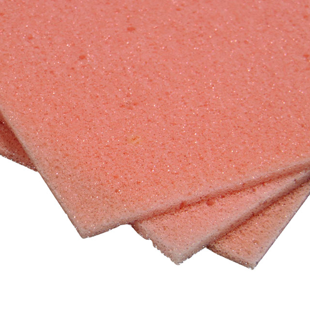 Foam 5.00 W x 7.00 L (127.0mm x 177.8mm) X 0.059 (1.50mm) Polyurethane Pink
