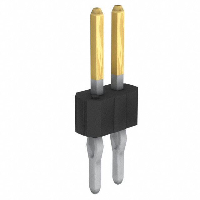 Connector Header Through Hole 2 position