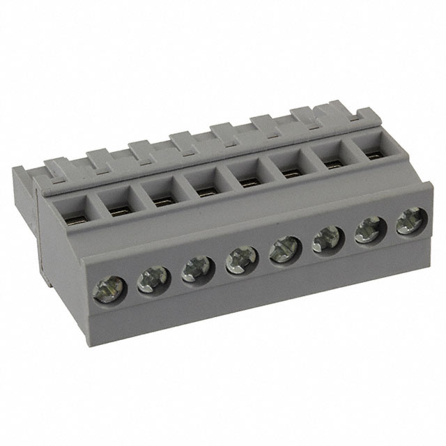 8 Position Terminal Block Plug, Female Sockets 0.200