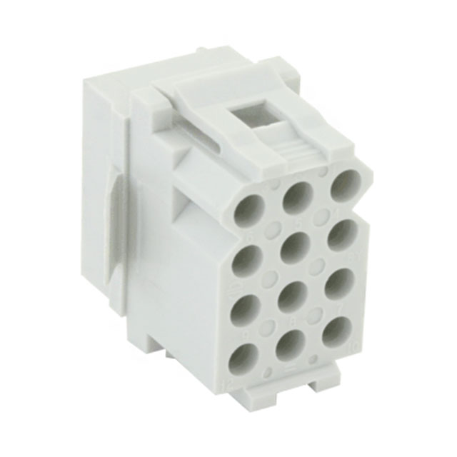 12 Rectangular Connectors - Housings Receptacle White 0.200 (5.08mm)