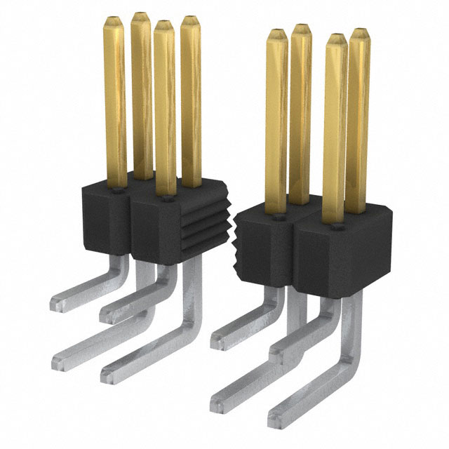 Connector Header Through Hole, Right Angle 12 position 0.100