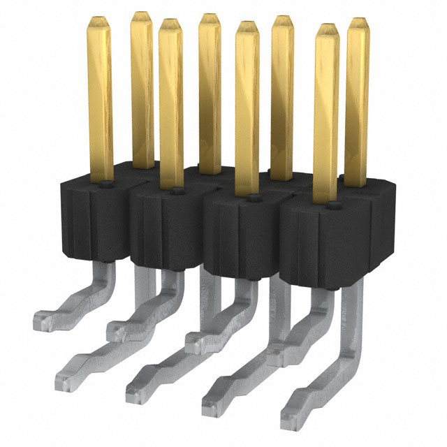 Connector Header Through Hole, Right Angle 8 position 0.100