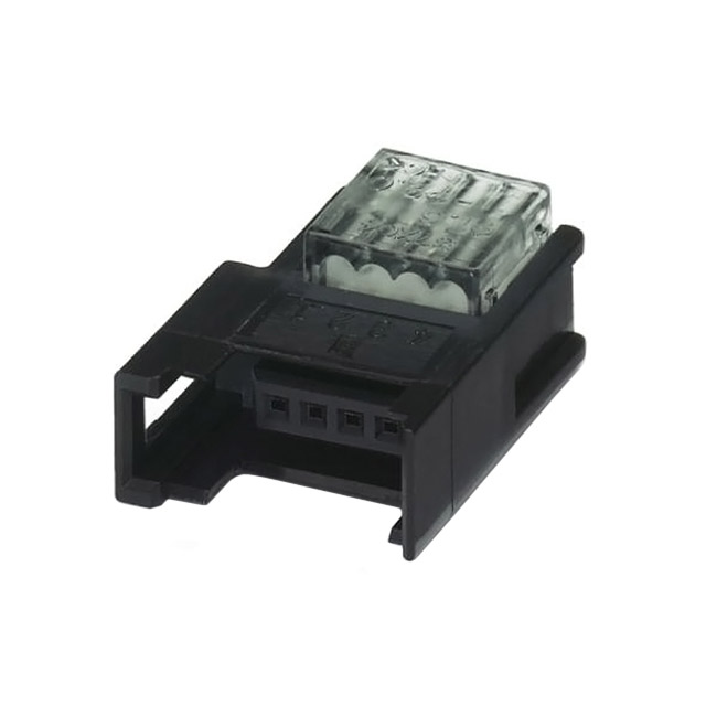 4 Position Rectangular Plug Connector IDC Gold 20-24 AWG