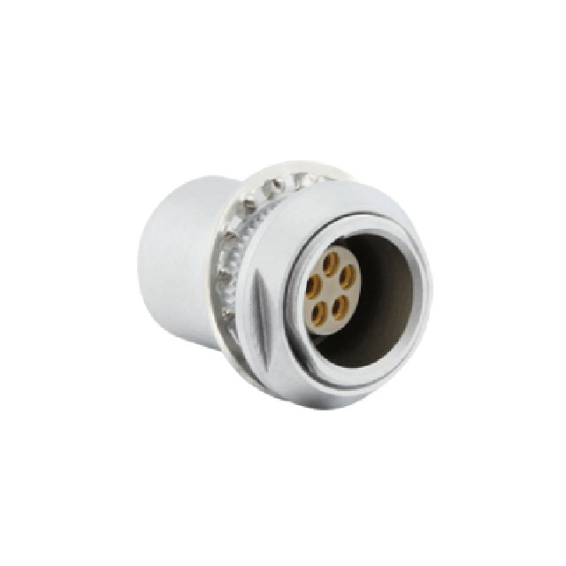 5 Position Circular Connector Receptacle, Female Sockets Crimp