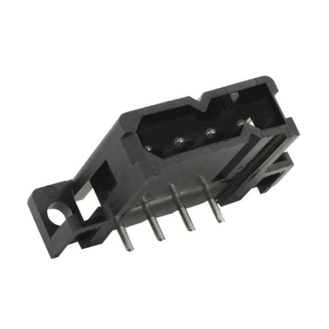 Connector Header Through Hole, Right Angle 4 position 0.200