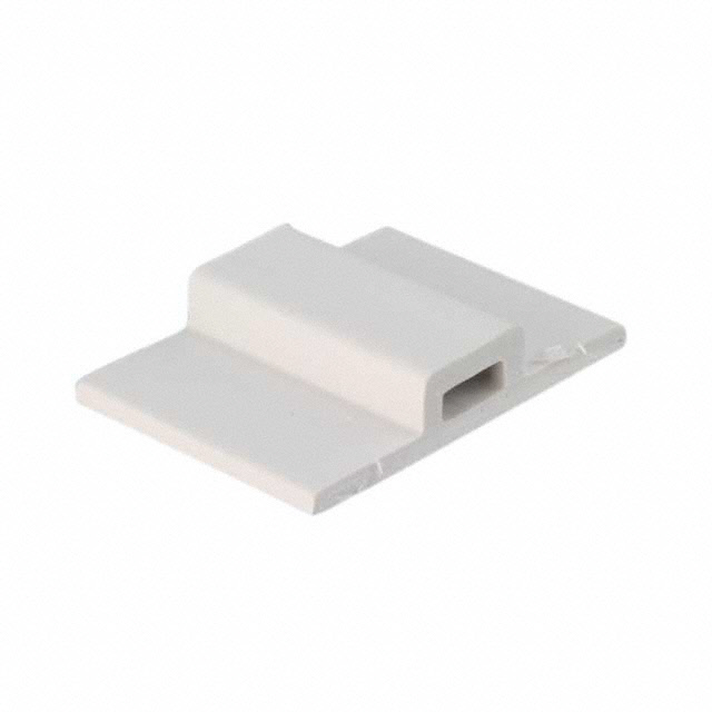 Single Opening Cable Tie Holder White Adhesive