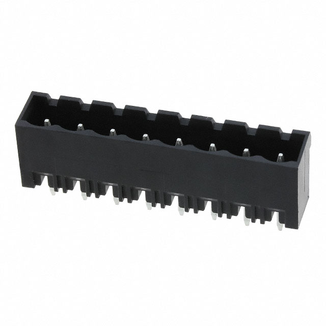 8 Position Terminal Block Header, Male Pins, Shrouded (4 Side) 0.197