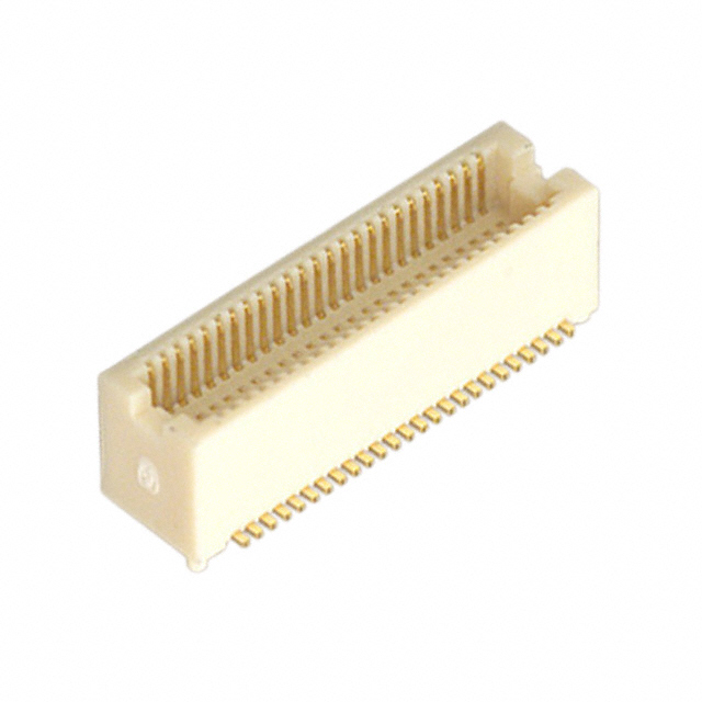 50 Position Connector Header, Outer Shroud Contacts Surface Mount Gold