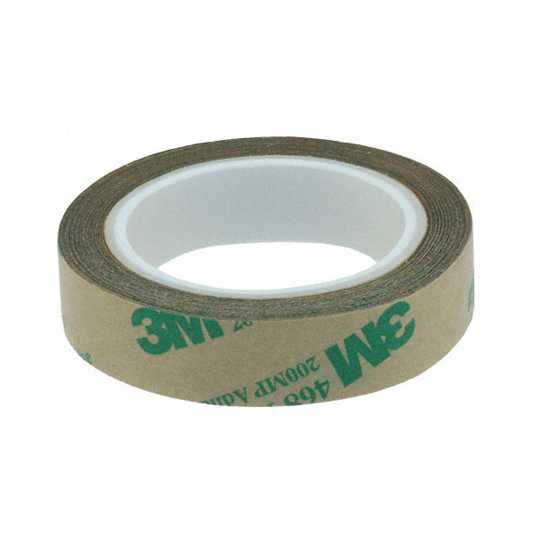 3M Adhesive Transfer Tape 468MP, Clear, 27 in x 180 yd, 5 mil, 1/Case