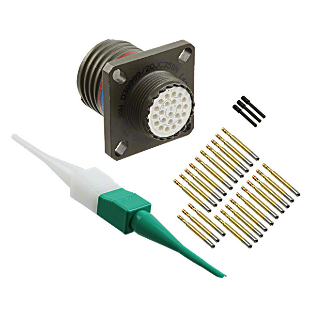 22 Position Circular Connector Receptacle, Female Sockets Crimp