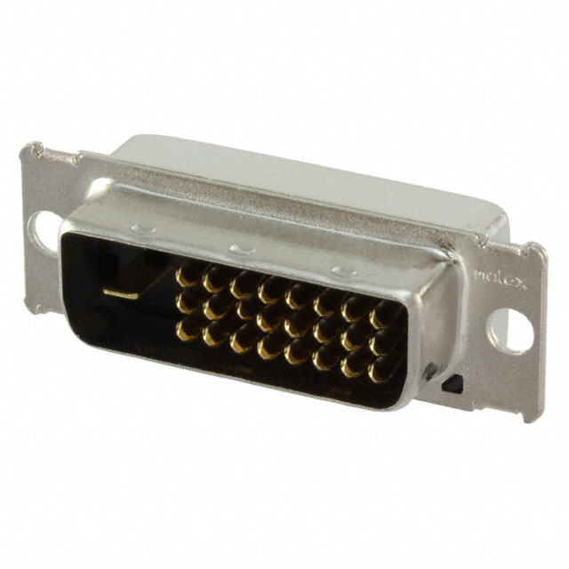 DVI-D, Dual Link Plug Connector 24 Position Free Hanging (In-Line)