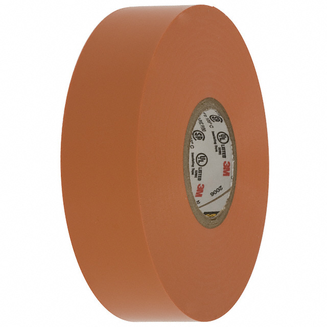 Electrical Tape Rubber Adhesive Orange 0.75 (19.05mm) 3/4 X 66' (20.1m) 22 yds
