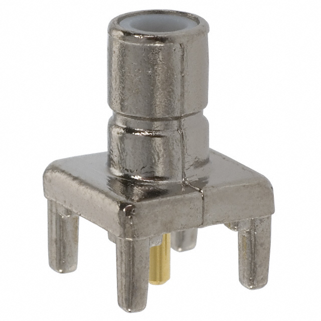 SMB Connector Jack, Male Pin 50 Ohms Through Hole Solder