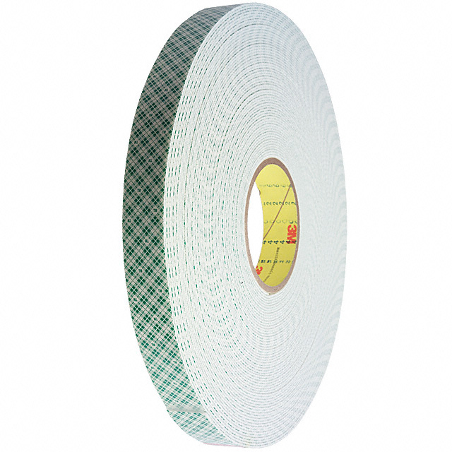 Double Coated, Double Sided Tape Acrylic, 100 Adhesive Natural 1.00