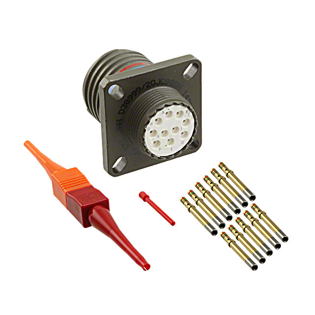 10 Position Circular Connector Receptacle, Female Sockets Crimp