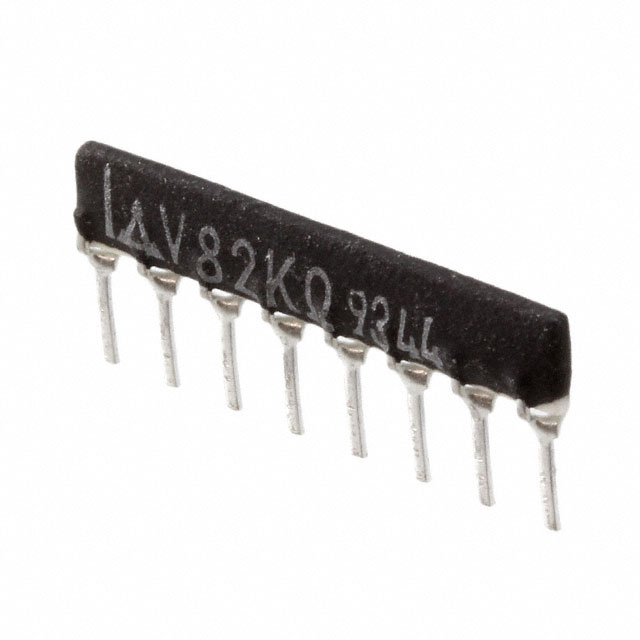 150 Ohm ±2% 125mW Power Per Element Bussed 7 Resistor Network/Array ±200ppm/°C 8-SIP