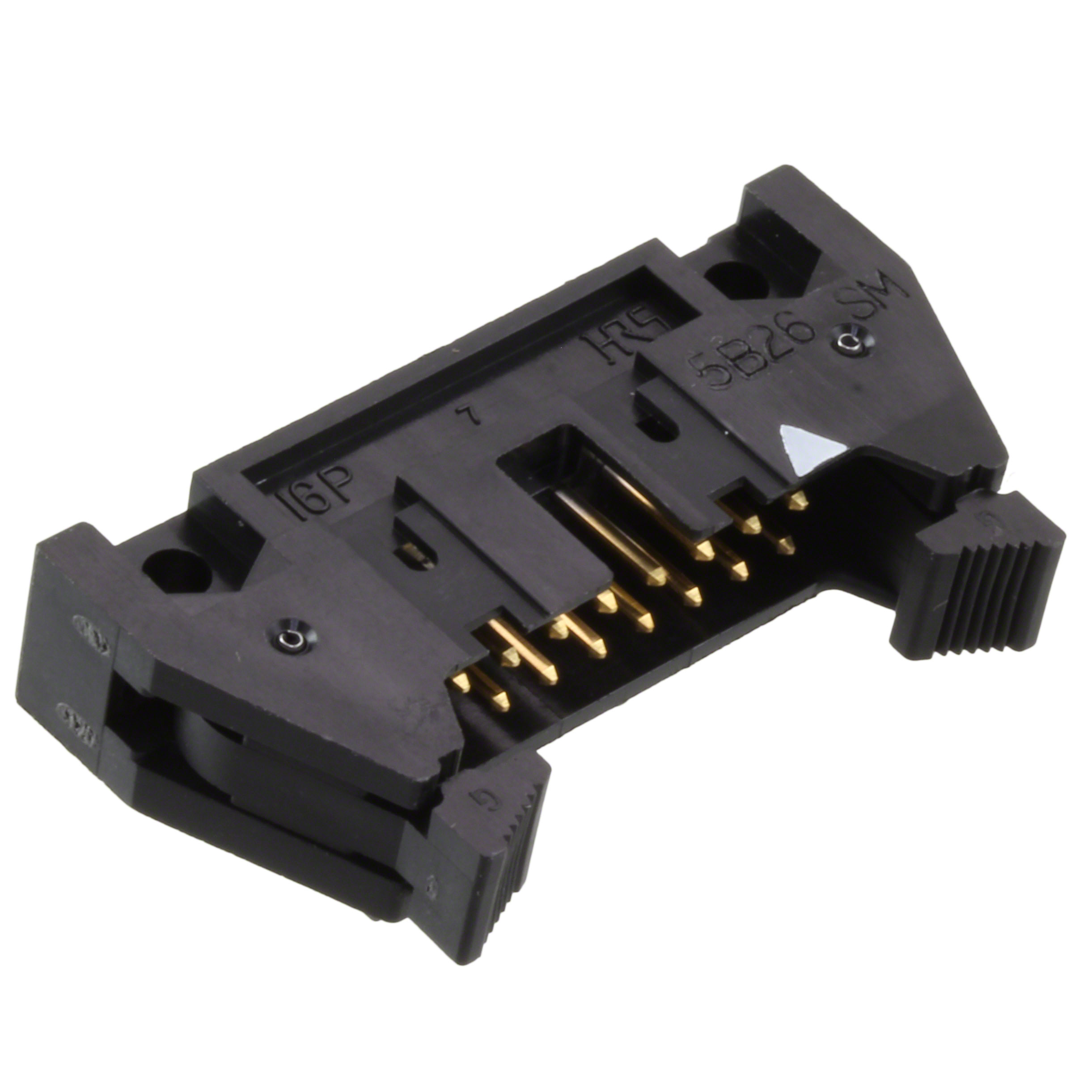 Connector Header Through Hole, Right Angle 16 position 0.100