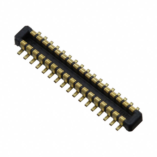 30 Position Connector Header, Outer Shroud Contacts Surface Mount Gold