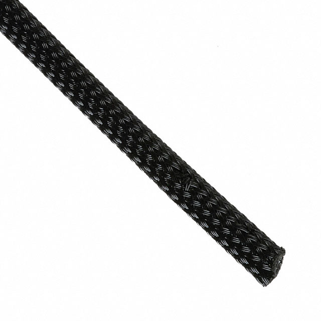 Alpha Wire G1101/4 BK005Sleeve X 100' (30.48m) Black