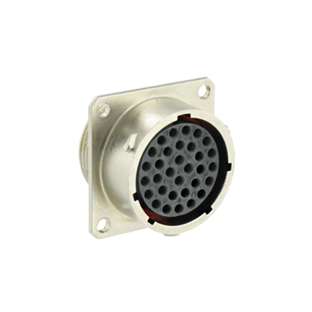 32 Position Circular Connector Receptacle Housing Panel Mount